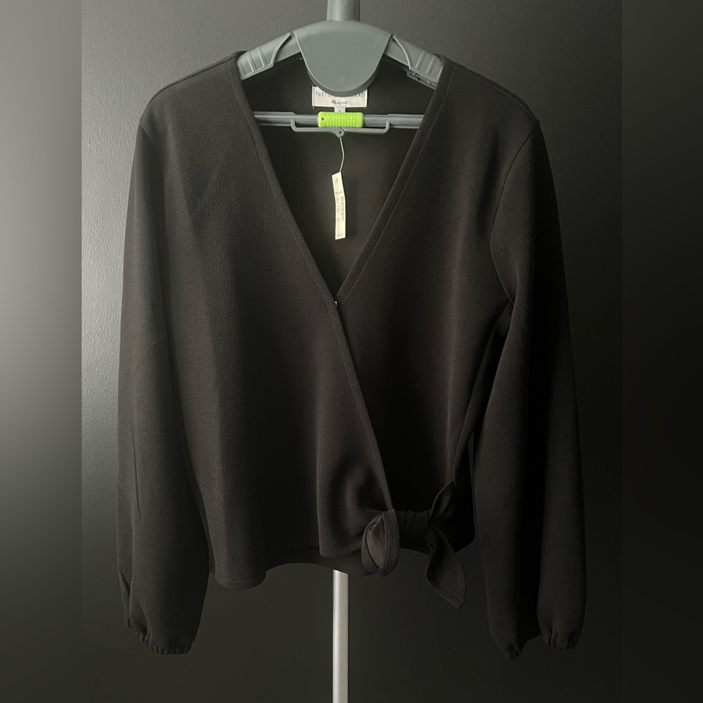 Madewell Wrap Black Top
